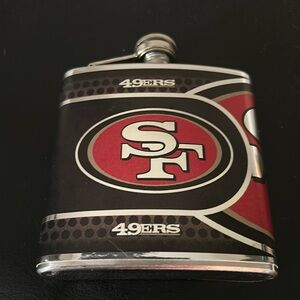 San Francisco 49ers flask 6 oz stainless steel
